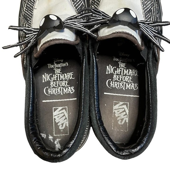 Vans The Nightmare Before Christmas x Classic Slip-On Jack Skellington 9M/10.5W - Picture 3 of 9